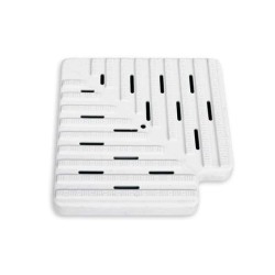 REJILLA PISCINA ANGULO 90o REVERSIBLE 35X195. HD106195R/90