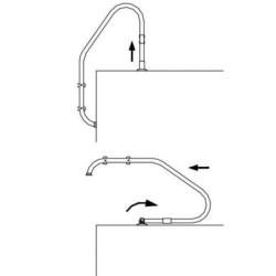 ANCLAJE ARTICULADO CON PLETINA PARA ESCALERA. 08727