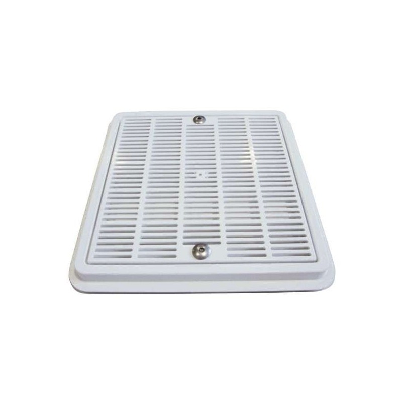 REJA DE DESAGÜE PISC. HORM. 410x410 mm PLASTICO. 34333