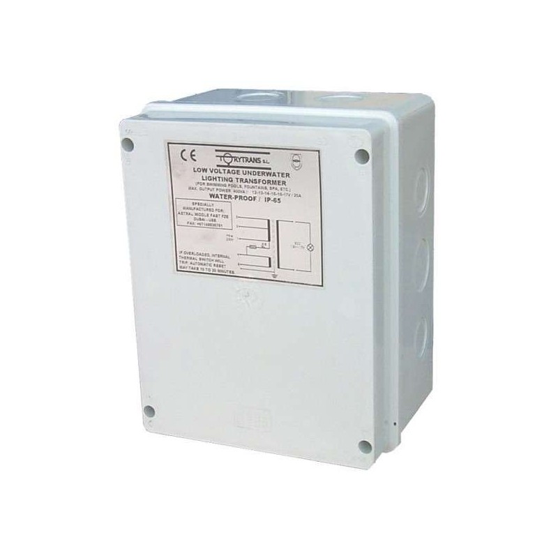 Transformador de seguridad 12-17V 400VA. 35385