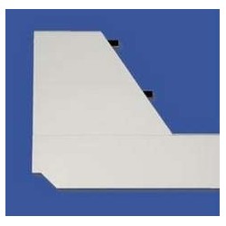 SOPORTES INOX EN U BLANCO DE H 900 mm S/SOPORTE VIGUETA. 33083