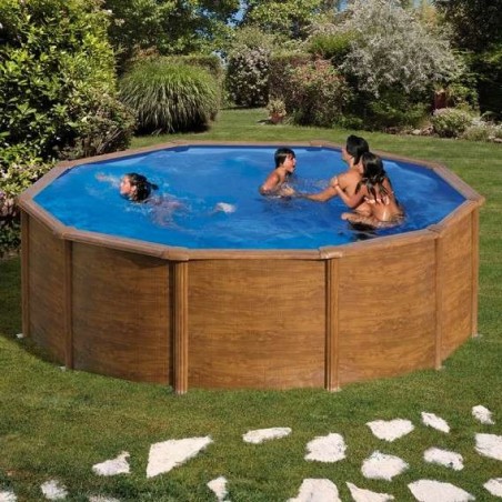 Piscina elevada madera D.240x120 Gre. KIT240W