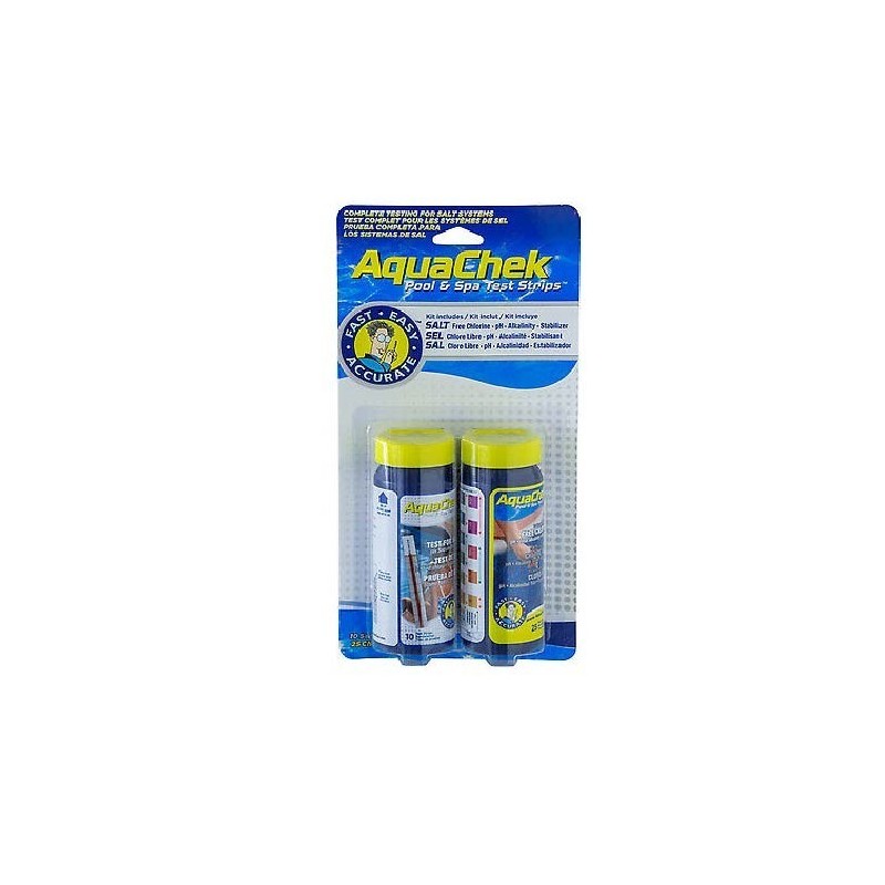 Tiras analíticas Combi sal y cloro Aquachek. M228