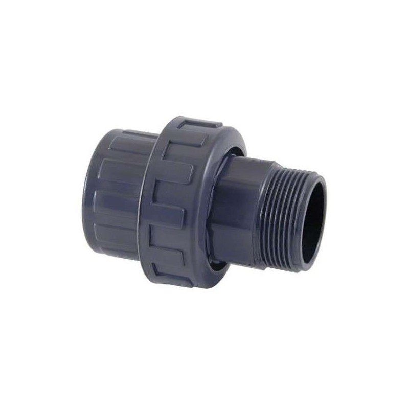 Enlace tres piezas mixto PVC D.63 a 2" RM Cepex