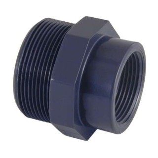 Reducción Roscada PVC macho x hembra D. 3/8" x 1 2". 02270