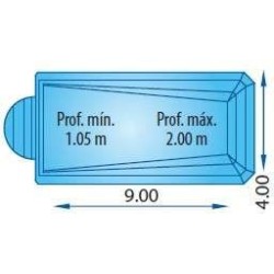 Malla poliéster Piscina S 840 R - Europa Piscinas. COBPOL840
