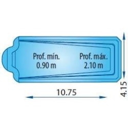 Malla poliéster Piscina S 1070 R - Europa Piscinas. COBPOL1070
