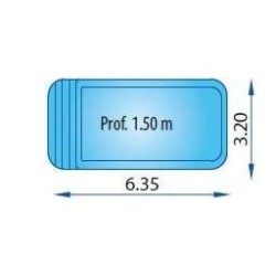 Malla poliéster Piscina Praga - Europa Piscinas. COBPOLPRA