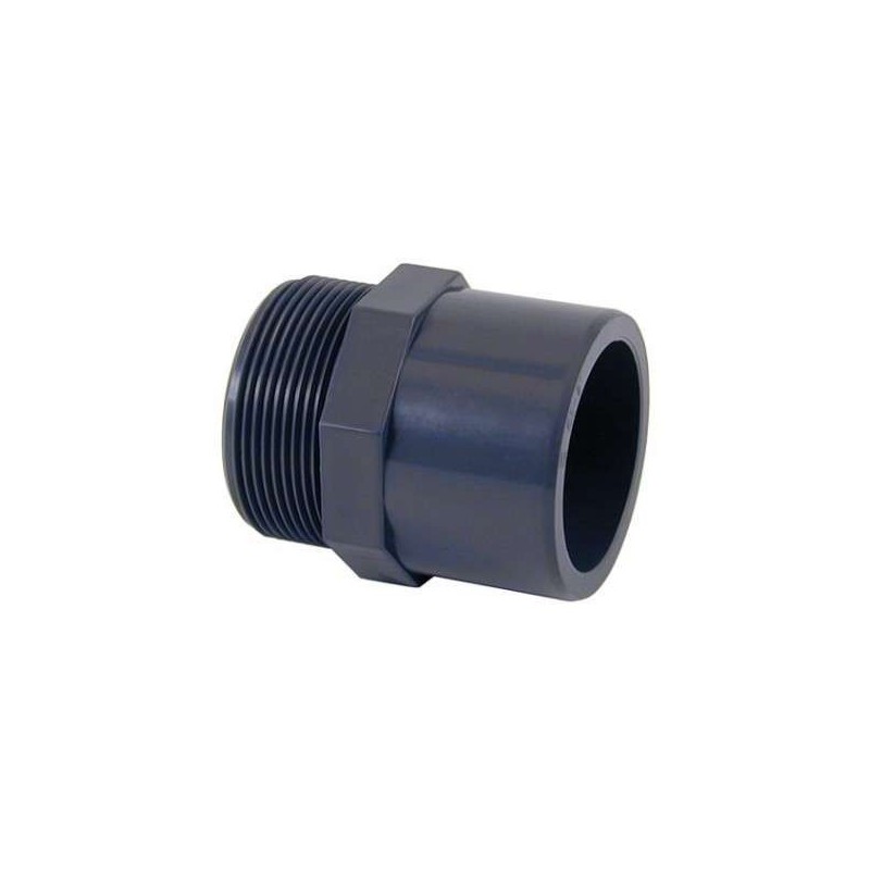 Machón mixto PVC para encolar y roscar macho D. 63 mm x 50mm x 2" Cepex. 02088