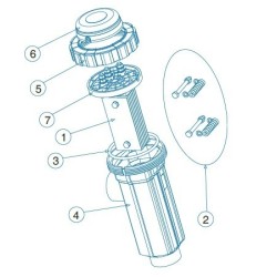 Vaso Célula Electrolisis Idegis 10 g/h. R010