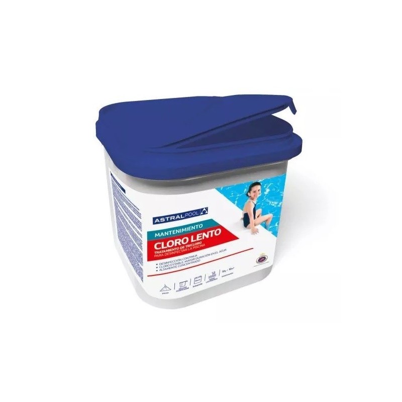 CLORO LENTO EN POLVO 5 kg. ASTRAPOOL. 11401 4 UD