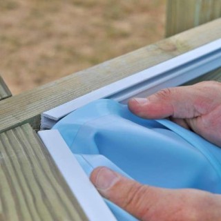 Liner azul piscina madera Cannelle 551 x 351 x 119 Gre. 778768