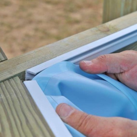 Liner azul piscina madera Cannelle 551 x 351 x 119 Gre. 778768