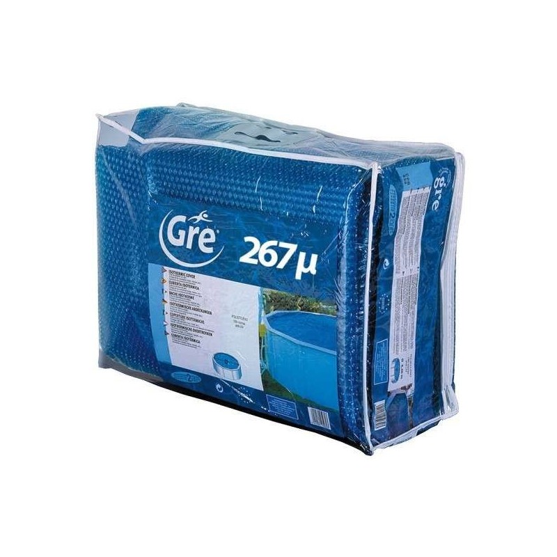 Cubierta isotérmica piscina acero 610 x 370 Gre. 773324