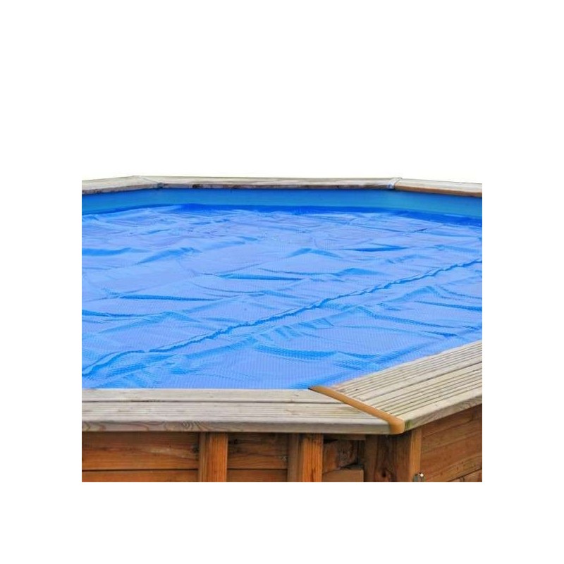 Cubierta isotérmica piscina madera ovalada 585 x 360 Gre. 784800