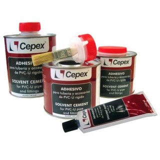 Adhesivo PVC 500cc con pincel Cepex. 09043