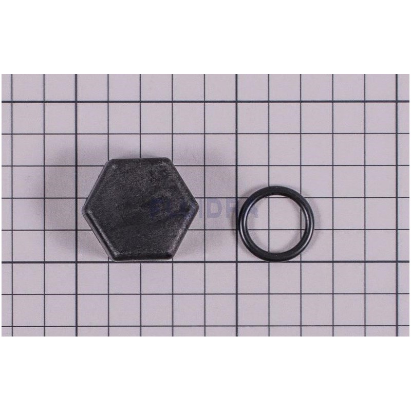 Tapón negro obturador + junta Dual Pure Astralpool. 4408060121