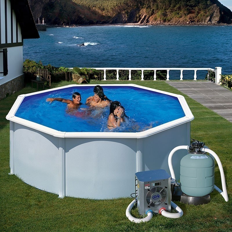 Bomba calor mini piscina elevada 30m3 Gre. HPM30