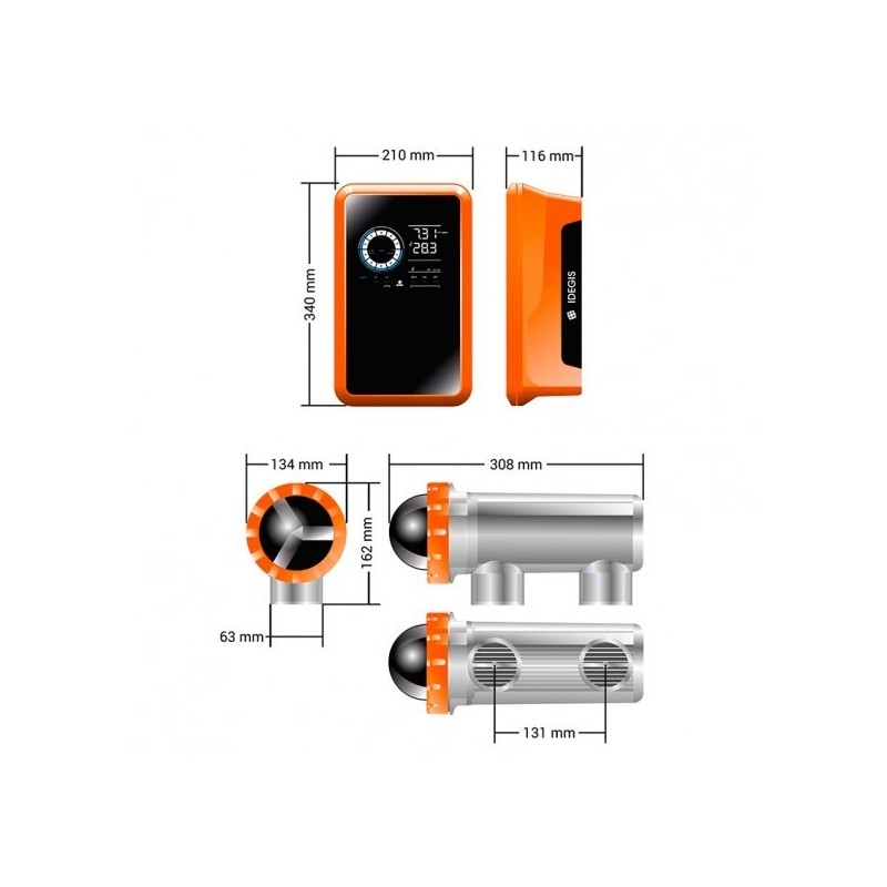 Clorador salino Idegis Tecno 2 DT2-40