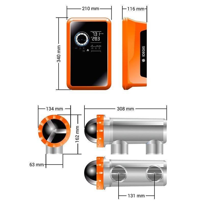 Clorador salino Idegis Tecno 2 DT2-21PH