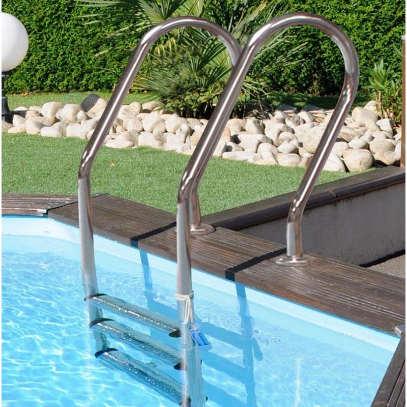 Piscina elevada de madera redonda Vanille 2 Ø 400 x 119 cm Gre. 800002