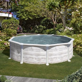Piscina acero Groenlandia Ø 460 x 132 cm GRE. KITPR458N