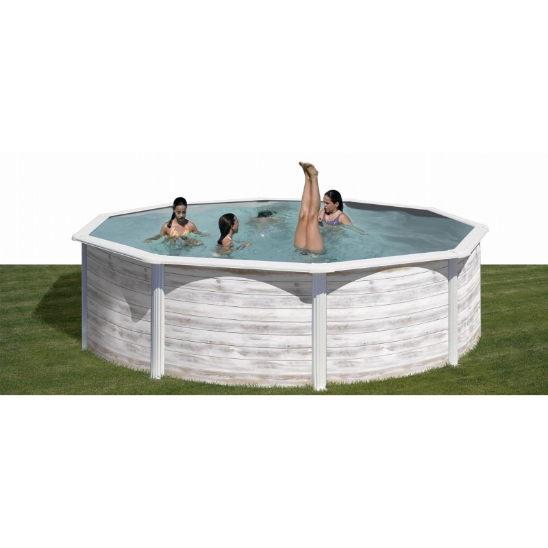 Piscina acero Finlandia Ø 460 x 120 cm GRE. KIT460N