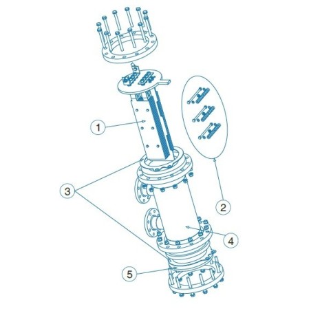 Junta brida DN-200 IDEGIS. R-015-21