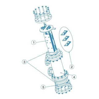 Repuesto electrodo D-100/120 IDEGIS. R-116