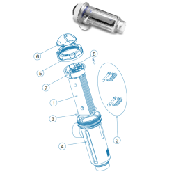 Vaso Celula Serie Domotic IDEGIS. R-301