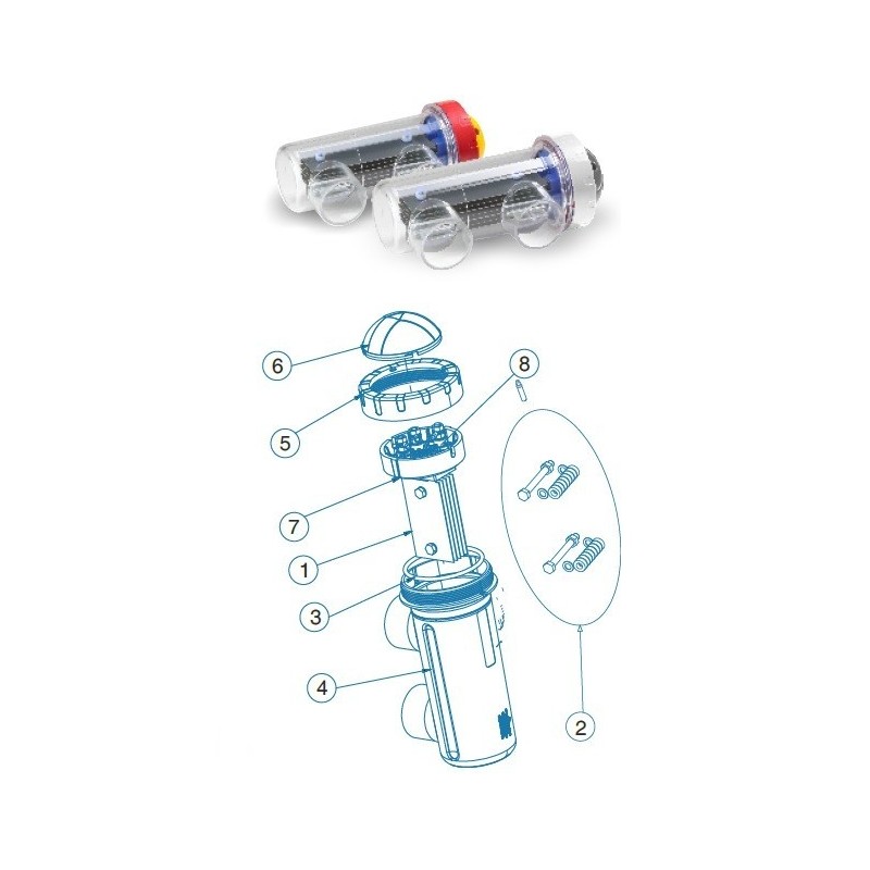Electrodo célula DT40 IDEGIS. R-462