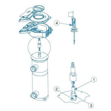 Vaina cuarzo 846 MM Idegis. UVLP-2-LARGA