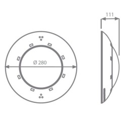 Proyector Flat Blanco Astralpool. 71743