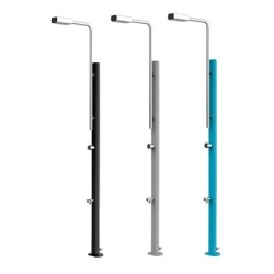 Ducha no solar Rainbow Azul-Inox Astralpool. 74059CL153