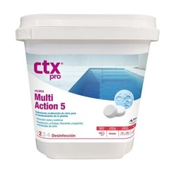CTX 393.0 Multiacción 5 Cloro en tabletas 0% Bórico 5KG. 75307