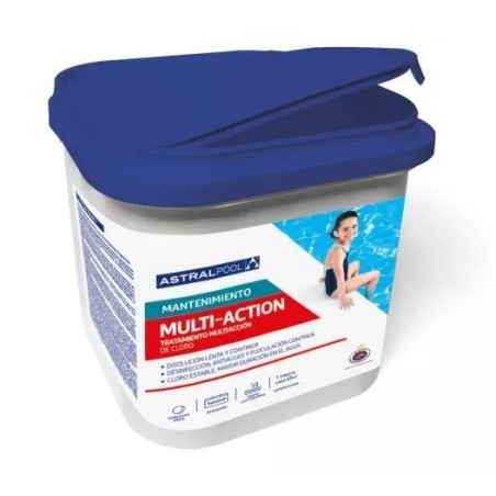 MULTIACCIÓN TABLETAS CLORO 250gr 5kg 0% ACIDO BÓRICO. 75304