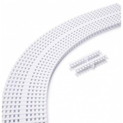 Rejilla piscina blanca para curvas 295x22 Astralpool. 28658