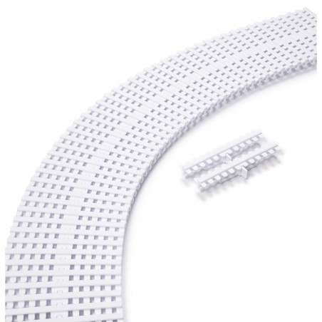Rejilla piscina blanca para curvas 295x22 Astralpool. 28658