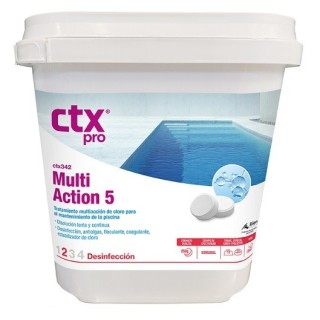 CTX 342 Multiacción 5 Cloro en tabletas 5KG 4 UNIDADES. 75148P