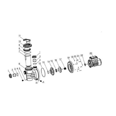 Llave IRIS bomba Aspire. 00000049688